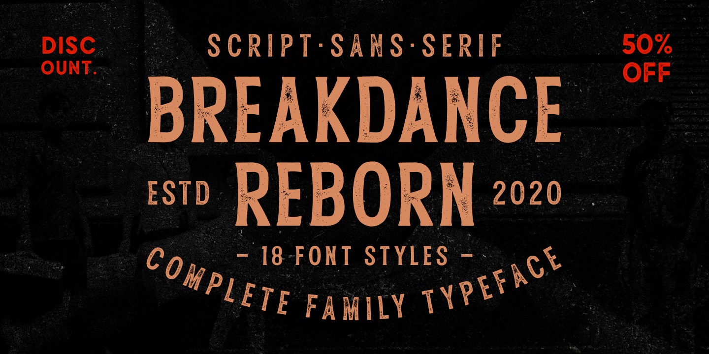 Пример шрифта Breakdance Reborn #10